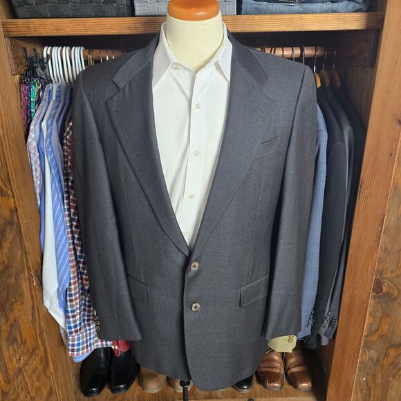 Hickey Freeman Marvin Brown Dallas Regent Model Wool Sport Coat 41L